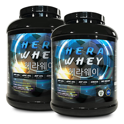 헤라웨이 2.3kg (2통) 프리미엄 단백질보충제/데피니션 도움